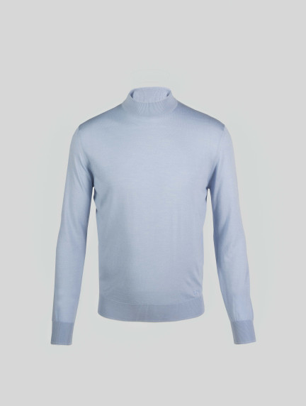 Castello d'OroLight Blue High Neck Sweater image604